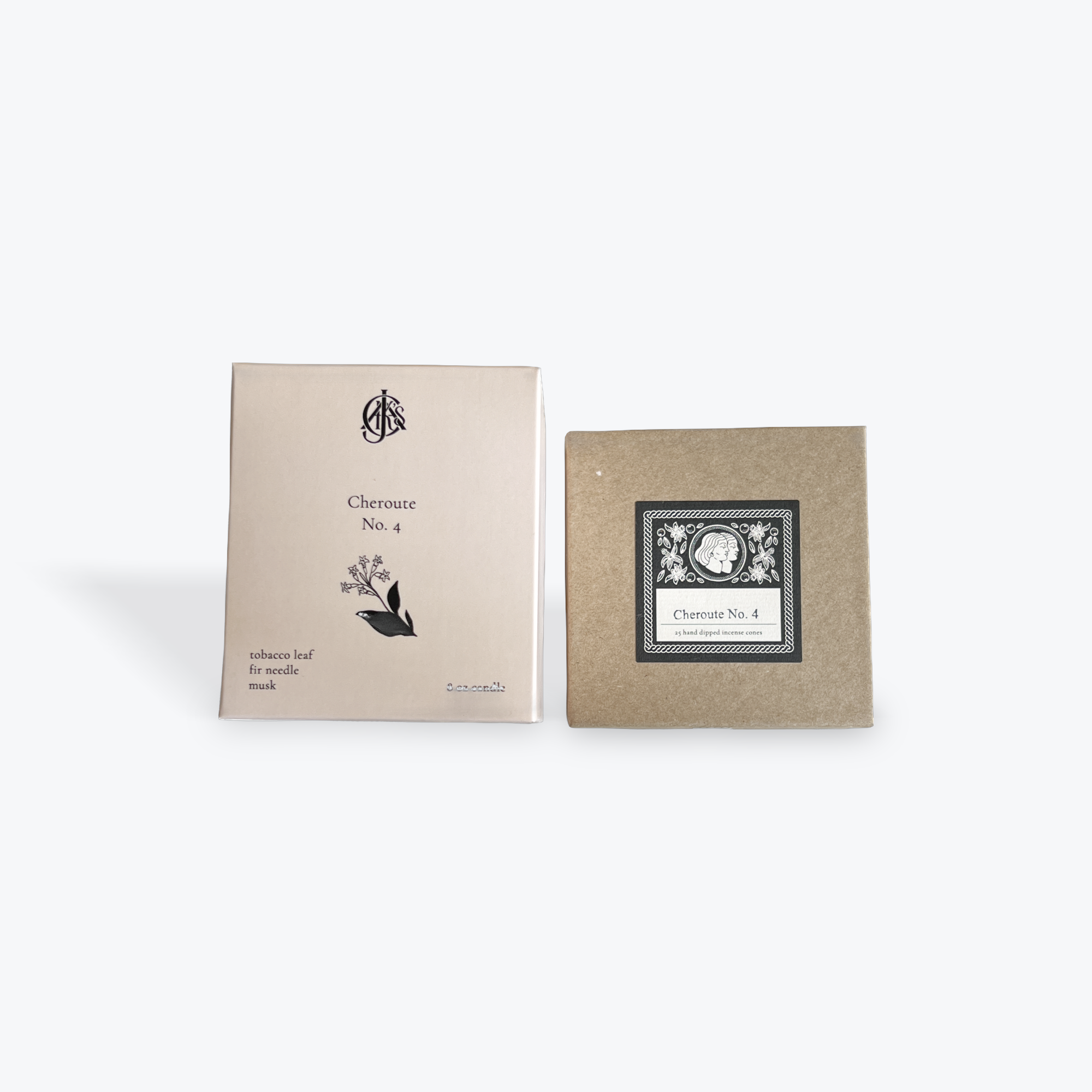 Two boxes labeled 'Cheroule No. 4' on a white background