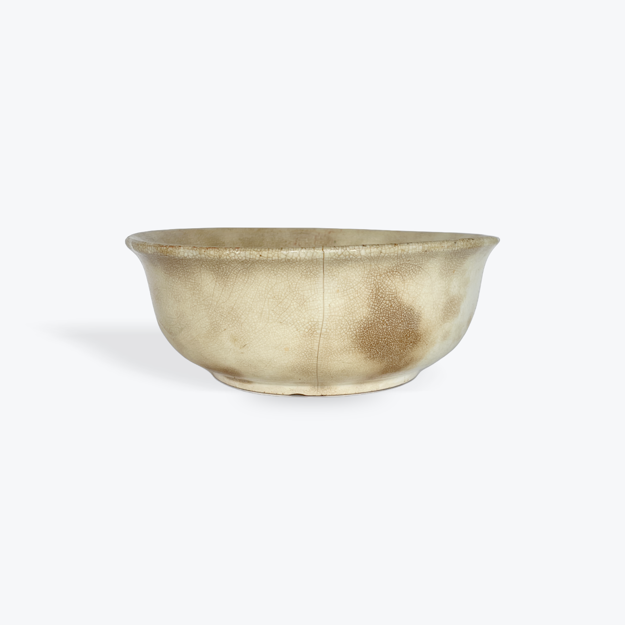 ironstone bowl on white background